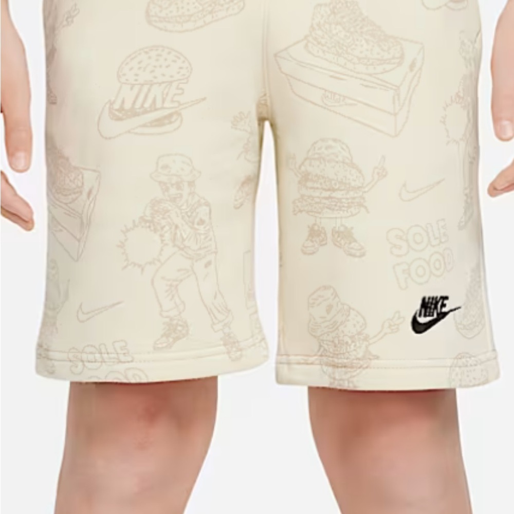 Nike Boy's Sportswear Tonal "sole food" graphics Club Shorts DV0062 kids small